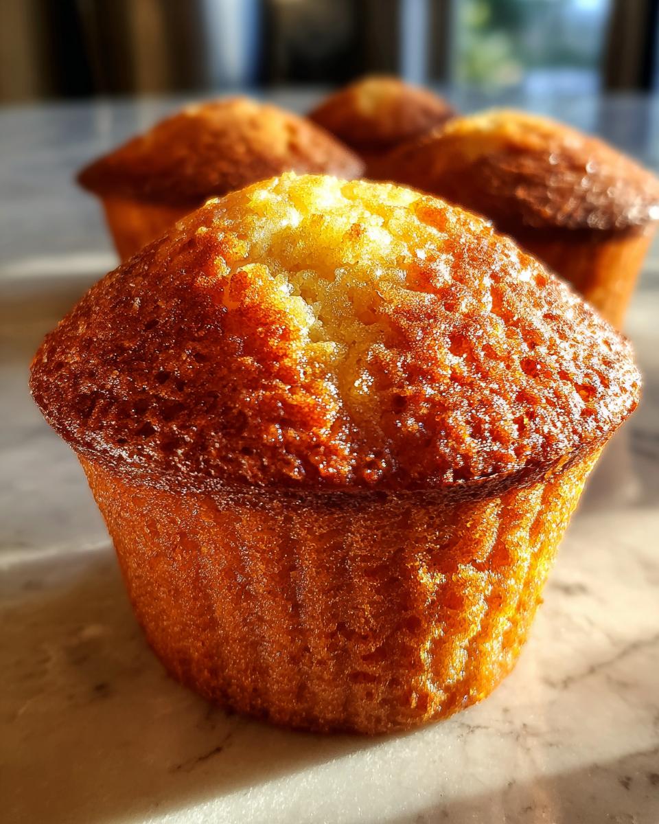 Close-up of a golden-brown Starbucks Pumpkin Cream Cheese Muffin with a slightly cracked top.